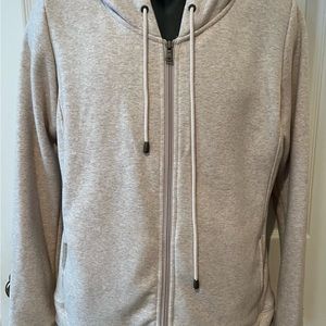 Ugg Hooded Fleece Sweatshirt Size L Light Gray